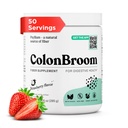 ColonBroom Psyllium Husk Powder (Strawberry, 50 Servings) - Colon Cleanse for Bloating Relief & Gut Health - Colon Broom Fiber Powder Drink - Vegan, Gluten Free, Non-GMO Fiber Powder Supplement