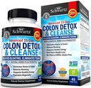 Colon Cleanser and Detox for Digestive Support - 15 Day Fast-Acting Extra Strength Cleanse with Probiotic Fiber, Psyllium Husk and Noni for Constipation Relief and Bloating Support, Non-GMO, 45 Count
