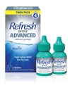 Refresh Optive Advanced Lubricant Eye Drops For Dry Eyes, 0.33 Fl Oz Sterile (2 Count)