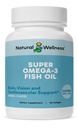 Natural Wellness Super Omega-3 Fish Oil – 600mg EPA & 400mg DHA – High Potency Omega 3 Fish Oil Supplement for Heart, Brain, Joint & Immune Health – Purified, Enteric-Coated Softgels, 60 Count