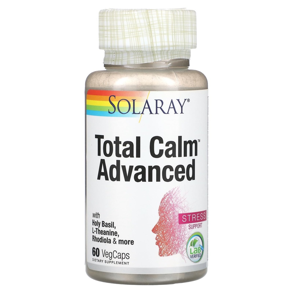 SOLARAY Total Calm Advanced Veg Capsules | 60 Count