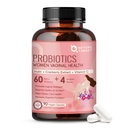 NATURE TARGET Vaginal Probiotics for Women, pH Balance for Women with Probiotic, Prebiotics, Cranberry & Vitamin C, Support Odor Control, Flora Balance, Urinary & Digestive Health, 90 Vegan Capsules