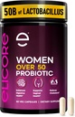 Premium Probiotics for Women 50 Billion CFU - 50B Lactobacillus Bi-Pass Technology - Vaginal & Digestive Probiotics - Non-GMO, Gluten-Free with MAKTREK Tech - 60 Veg Caps (60 Caps (Pack of 1))