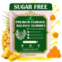 DEWANG Feminine Balance Gummies – Daily pH Balance & Vaginal Health Support, Probiotics for Womens Odor & Confidence Pineapple Flavor Vegan & Sugar-Free (Pineapple)
