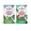 Nordic Naturals Children's Vegan Probiotic Powder Bundle - Baby’s Nordic Flora Probiotic Powder, Unflavored - 30 Packets - 4 Billion CFU