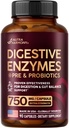 Digestive Enzymes for Women - Multi Digestive Enzymes | Papaya | Bromelain | Probiotic & Prebiotics - Gut & Digestion Support, Bloating Relief - Vegan, Lab Tested - Made in USA - 90 Capsules, One/Day