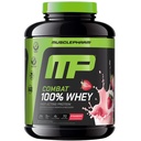 MusclePharm Combat 100% Whey Protein Powder, Strawberry Cream Flavor, Fast Recovery & Muscle Gain with Whey Protein Isolate, High Protein Powder for Women & Men, Gluten Free, 5 lb, 70 Servings