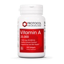 PROTOCOL FOR LIFE BALANCE Vitamin A 25,000 IU - Eye, Retina, and Immune Health - 100 Softgels