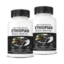 TIMESS Purely Ethiopian Black Seed Oil Capsules, Purely Ethiopian Black Seed Oil, Organic Cold Pressed, Non-GMO, Gluten-Free, 60 Softgels (2 Bottle)