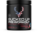 Bucked Up Pre Workout Freedom Pop | 200mg Caffeine with Citrulline Malate Beta Alanine AlphaSize and Taurine | Pre Workout Powder (30 Servings)