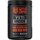 MTN OPS Yeti Mode Pre-Workout Powder - Explosive High-Stimulant with 300mg Caffeine, Creatine Monohydrate, Beta-Alanine, and 45mg Niacin - Sour Smash Flavor in 30 Serving Tub