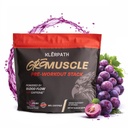 GroMuscle Pre Workout Powder - Sugar Free Preworkout Supplement with Creatine for Men and Women - Vegan, Non-GMO, Allergen and Gluten Free - Grape Crush, 25 Servings