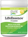 Pure Essence Labs LifeEssence Polvere multivitamina per gli uomini e le donne, integratore naturale di erbe con vitamina D3, B12 e Biotin, miscela di polvere a base di cibo intero, 7.3 oz