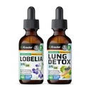 BIO KRAUTER Lobelia Tincture 2 Fl. Oz. & Lung Detox Tincture 2 Fl. Oz.