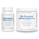 Biotics Research Gastrazyme & GI Resolve –Digestive & Gut Lining Support – Vitamin U, Chlorophyllins, Gamma Oryzanol, L-Glutamine, Zinc Carnosine & Botanicals – Gastrointestinal Health- 90 tab + 6.7oz