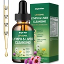 Liposomal Lymphatic Drainage Drops - Lymphatic Drainage Supplements with Milk Thistle, Burdock Root for Women & Men | Supports Liver Cleanse, Detox & Repair | Lymph - Liver Cleanse Health | 2 Fl Oz