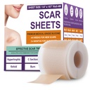 Silicone Scar Sheets, Medical Grade Silicone Scar Tape for Surgical, Hypertrophic, Keloid, C-Section, Burn, Old & New Scars, Reusable Professional Scars Removal Sheets (1.6"X 157" Roll-4M)