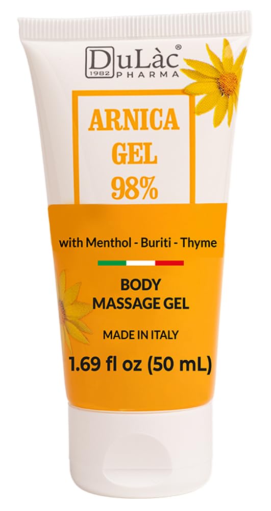 Dulac Arnica Body Massage Gel – Water-Based Cosmetic Massage Gel with Arnica Montana, Fast-Absorbing Lightweight Texture, Non-Greasy Feel, Dermatologically Tested, 1.7 Fl Oz