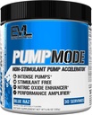 EVL PumpMode Nitric Oxide Suplemento - Nitric Oxide Booster Pump Pre Workout Powder con glicerol e betaína para o crecemento da recuperación muscular e resistencia - Stim Free Pre Workout Drink (Blue Raz)