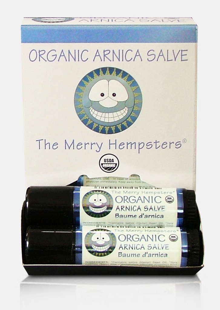 The Merry Hempsters Organic Arnica Salve Gravity Display Case