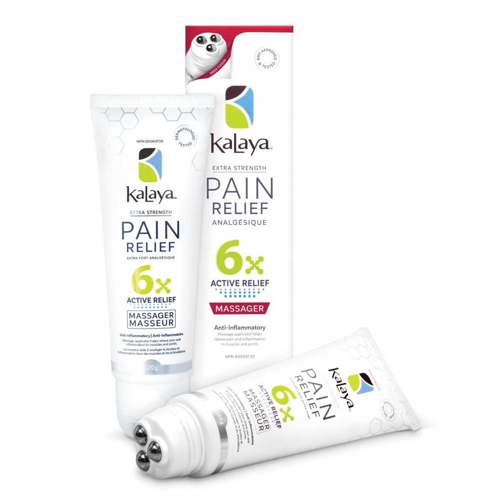 Kalaya Pain Relief Cream with Arnica – Fast-Acting Joint & Muscle Pain Relief – 6 Natural Ingredients – No-Mess Applicator – RMT-Inspired Design – Dermatologist Tested – 4.2 oz