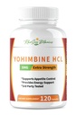 Yohimbine HCL Bark Extract Extra Strength Supplement 5mg x 120ct Capsules Premium Fat Burner, Weight Loss, Appetite Control, Male Support, Energy, and More