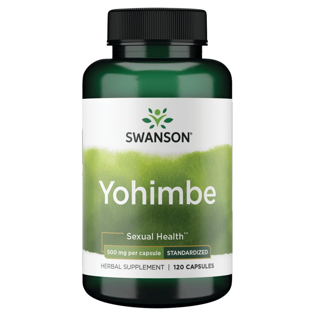 Swanson Yohimbe (Standardized) 500 Milligrams 120 Capsules