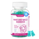Hair Skin and Nails Vitamins for Women, 5000mcg Biotin Gummies with Collagen & Keratin, Low Sugar 14 Nutrients Beauty Supplement,Supports Healthy Hair Glowing Skin Strong Nails, 60 Count