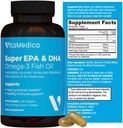 High-Potency, Super EPA / DHA Fish Oil 750mg av Essential Omega-3 Fatty Acids | EPA & DHA | Hjärthälsa, Hjärnhälsa, immunsystemhälsa