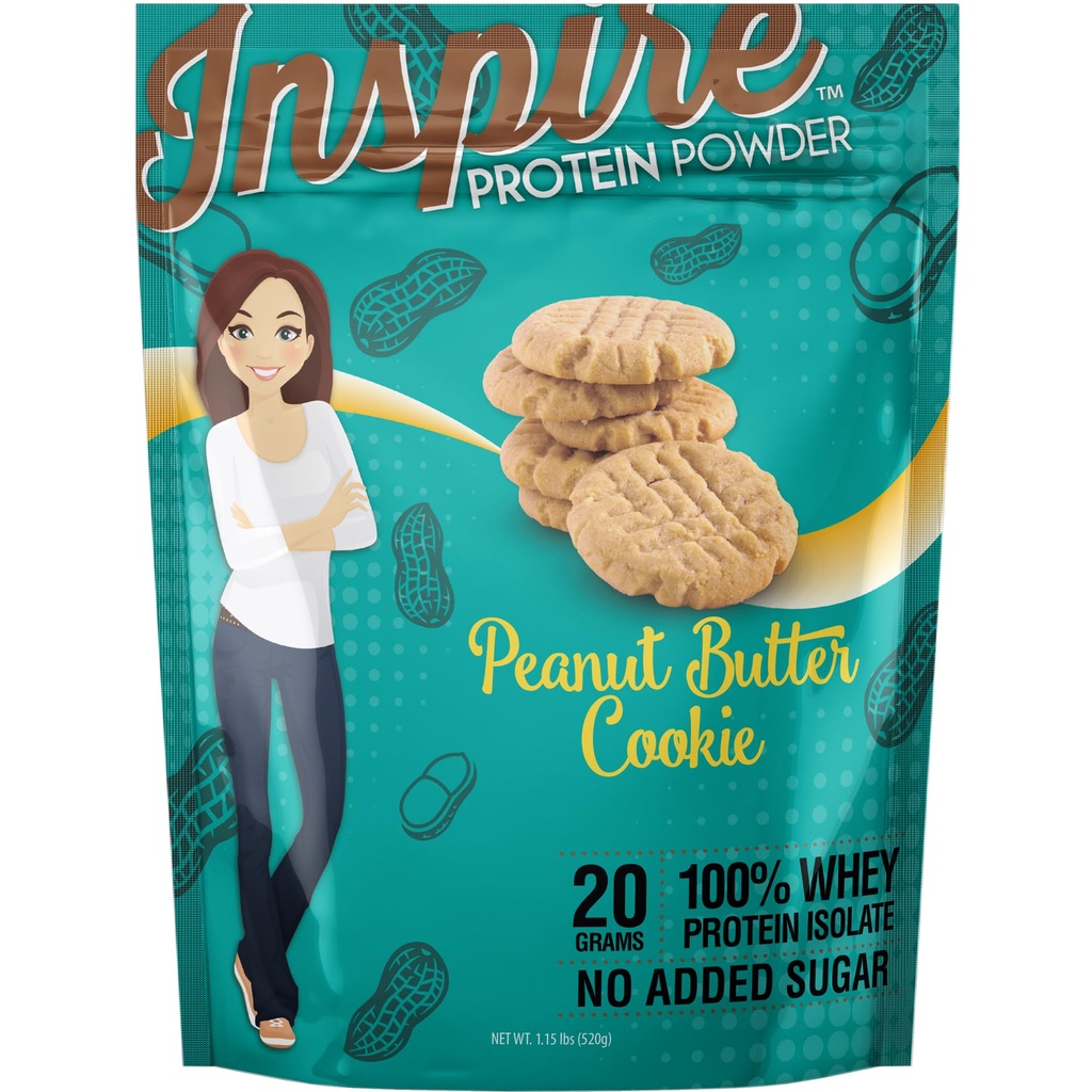 Bariatric Eating Inspire Peanut Butter Cookie 20g Whey Protein Isolate Powder (20 Servings)