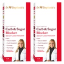 Dr. Stephanie's Mealtime Carb & Sugar Blocker - Reduce Digested Carbs & Sugars, Stimulant-Free (2 Pack)