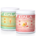Kiala Nutrition Super Greens, Organic Greens Powder, Spirulina & Chlorella Superfood Powder, Sugar & Gluten Free Vegan, Spectra Blend, Orange Sherbet Miami Vice 2 Pack