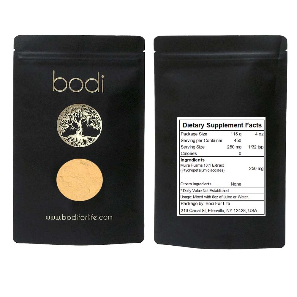 bodi : Muira Puama Powder | 4oz to 5lb | 100% Pure Natural Hand Crafted (4 oz)