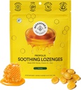 Soothing Honning Cough Drops - Immun støtte med vitamin D, sink og propolis - av Beekeeper's Naturals - Throat Soothing Lozenges, 14 Ct