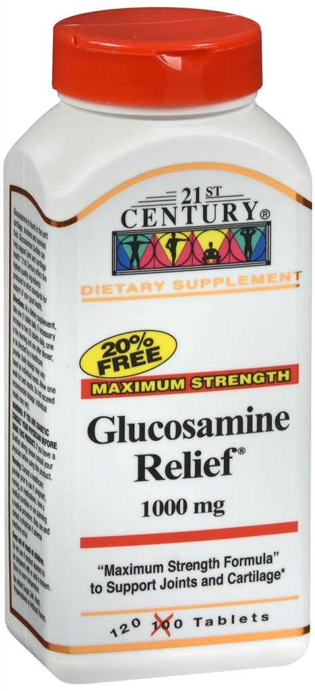 21st Century Glucosamine Relief® 1000mg Tablets, 120 Count