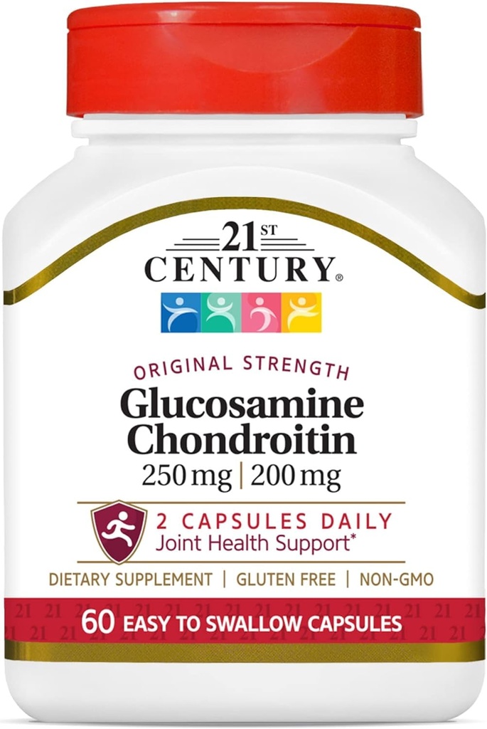 21st Century Glucosamine and Chondroitin, Original Capsules, 60-Count (21472)