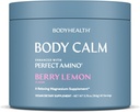 BodyHealth Body Calm Okrepljeno z PerfectAmino, visoka absorpcija Magnezij dopolnilo za moške in ženske, Magnezij prašek za spanje, Berry Lemon (40 Serving)