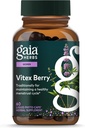 Gaia Herbs Vitex Berry - 支持妇女的荷尔蒙平衡与生育能力 -- -- 60 Vegan液态植物卡普尔(30天供应)