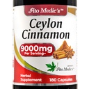 FITO MEDIC'S Ceylon Cinnamon Capsules – 180 Capsules – Pure Cinnamomum Verum Cinnamon Supplement