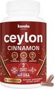 Kwala Nutrition Ceylon Cinnamon Supplement for Heart, Balance & Antioxidant Support - Made with Organic Ceylon Cinnamon - Non-GMO, Gluten-Free, Made in USA – 60 Capsules (2 Month Supply)