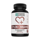 ZHOU Heart Hero Ceylon Cinnamon - Ceylon Cinnamon Capsules for Women and Men, Cinnamon Verum Supplement with 1200 mg Per Serving for Heart and Joint Health - 60 Veggie Capsules