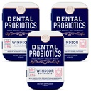 3-PACK Dental Probiotics for Teeth and Gums - 3BN CFU Lactobacillus Salivarius Acidophilus Tablets - Oral Probiotics for Mouth Bad Breath Treatment for Adults - 135 Chewable Dental Probiotic in a Tin