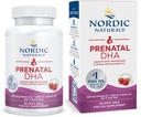 Nordic Naturals Prenatal DHA, Jordbær - 90 Soft Gels - 830 mg Omega-3 + 400 IU vitamin D3 - Ikke-GMO - 45 Serveringer