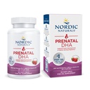 Nordic Naturals Prenatal DHA, Omega-3 + Vitamin D3, Strawberry - 90 Count | 830 mg omega-3 plus 400 IU vitamin D3 per serving supports brain development during pregnancy and lactation. Non-GMO formula