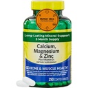 Calcium, Magnesium & Zinc Plus Vitamin D3 – 250 Coated Caplets (Nearly 3-Month Supply) – Bone, Muscle & Immune Support – 1000 mg Calcium, 400 mg Magnesium, 15 mg Zinc, 600 IU D3 – Gluten Free
