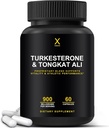 ManualX Turkesteron & Tongkat Ali 900mg - Støtter energi, utholdenhet og muskelgjenvinning og vekst - Turkesteron Supplement - Tongkat Ali Supplement - Long Jack Extract (Eurycoma Longifolia)