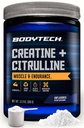 BodyTech Creatine + Citrulline Powder, Supports Strength, Pumps & Endurance, Pre Workout Supplement for Men & Women, Unflavored, 12.9 Oz, 30 Servings