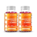 Vitamatic Magnesium Citrate Gummies 600mg per Serving - 60 Count - Promotes Healthy Relaxation, Muscle, Bone, & Energy Support (Pack of 2)