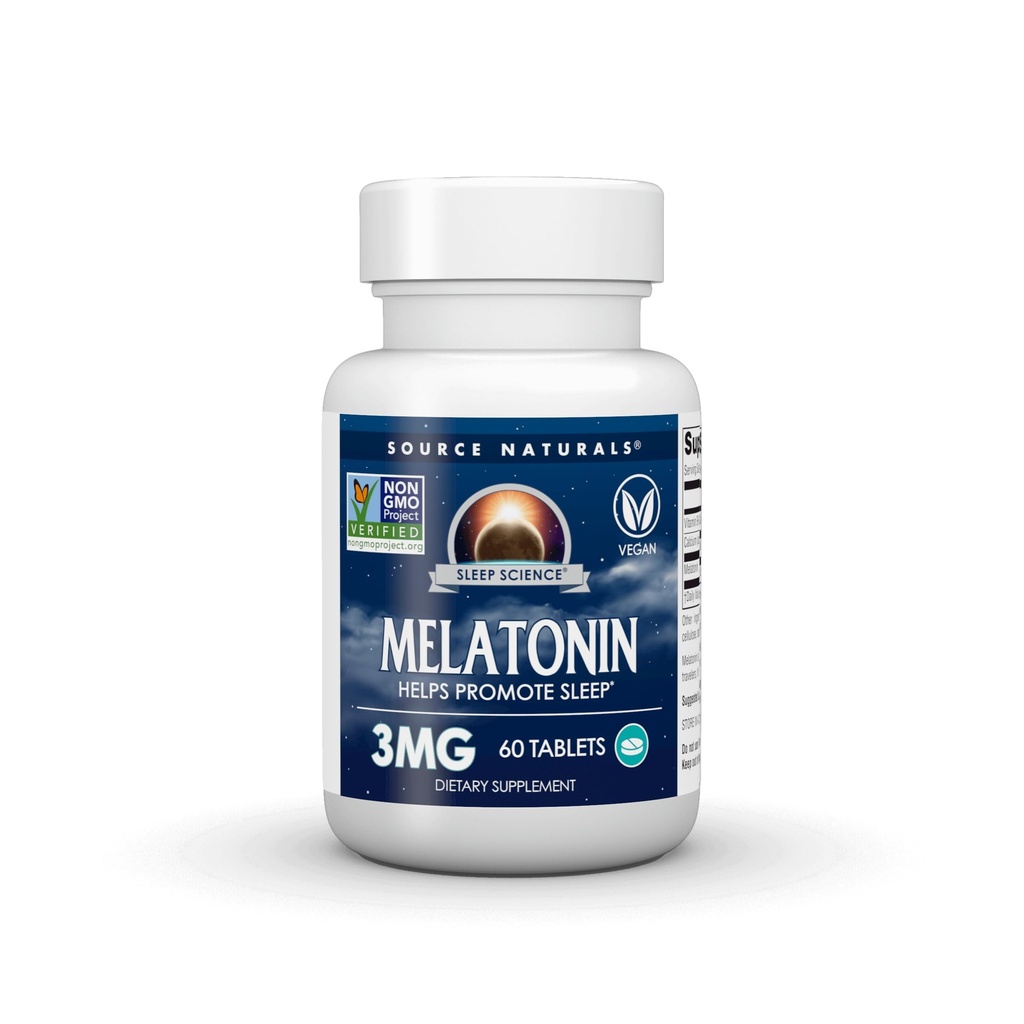 Source Naturals Sleep Science Melatonin* - 3 mg, 60 Time Released Tablets
