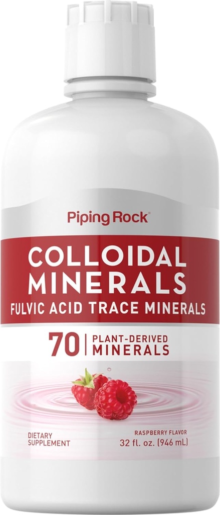 Piping Rock Colloïdal Minéraux liquides 32 fl oz) Acid Fulvic Trace Minéraux Dérivés des plantes
